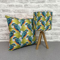 Kingfishers Cushion and Lampshade