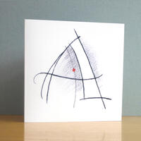 Letter A Card