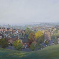 Windmill Hill Morning, Oil on Canvas, Private Collection
