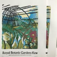 Kew Gardens linocut and letterpress print