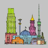 Drawing the world: Kyiv Townscape Ukraine fundraising