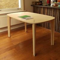 'Flow' dining / work table, birch plywood