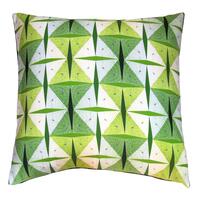 Green Pam Cushion, digitally printed on cotton with a feather pad, 45x45cm, £50