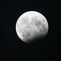 Photograph taken of the lunar eclipse