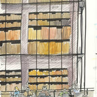 British Library (watercolours & ink pen)