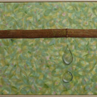 Water Wise: Drips - Framed textile art - Marian Hall