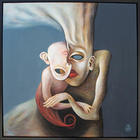 Motherhood   Acrylic on canvas 70x70cm