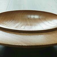 Oak bowl, 23cm x 6cm
