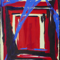 From an abstract series of Entrances. Oil on canvas