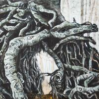 Roots, acrylic on canvas, 90cm x 90cm, £525.00