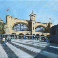 Kings Cross Station, oil on canvas, 30cm x 22cm