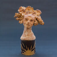 Figurehead: girl Ceramic, wax, copper, brass (H) 15cm, £400