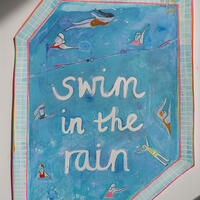 Swim in the Rain Alexa Loy print