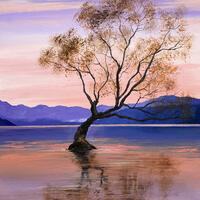 'Wanaka Tree' Acrylic on Canvas 40 x 30 cm