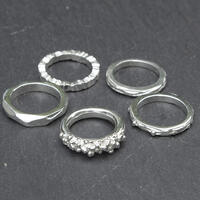 Silver wax cast rings