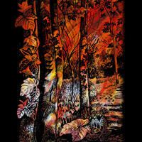 Wood Fire Canvas - Digital Print