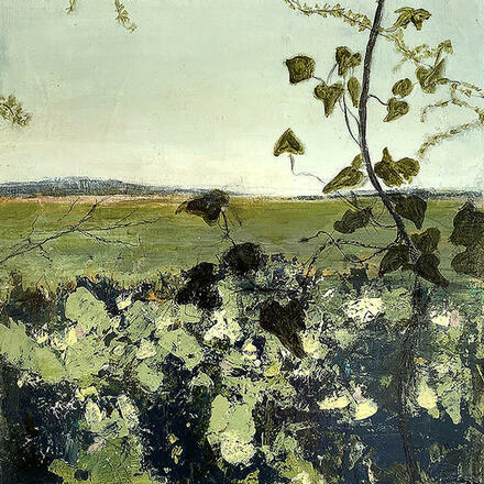 British Landscape looking through ivy