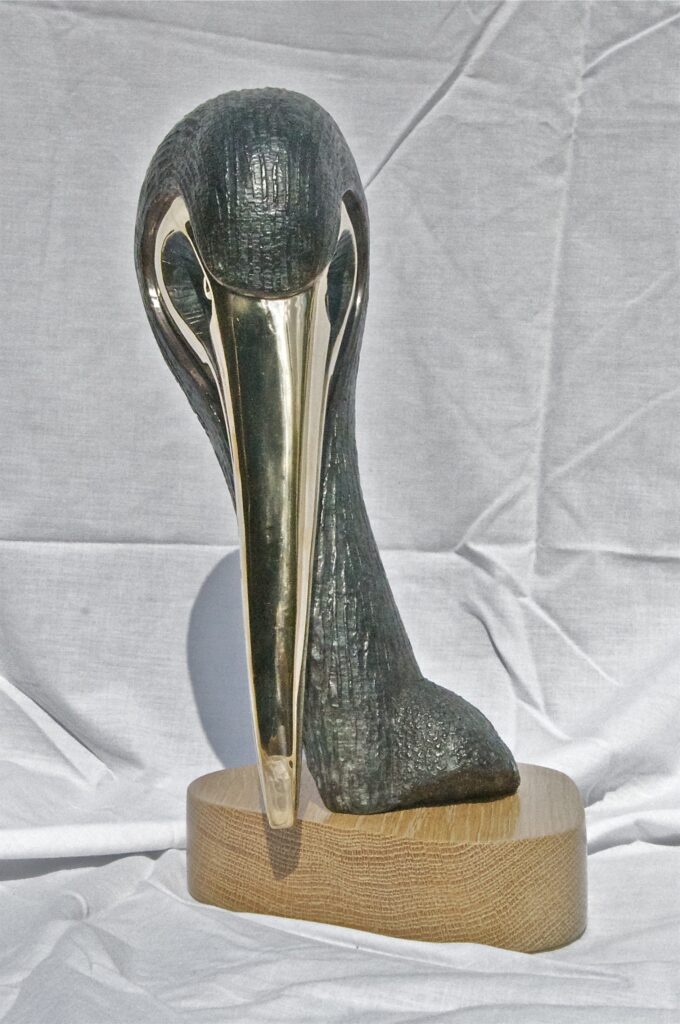 'Pelican 2" (Bronze and Oak)