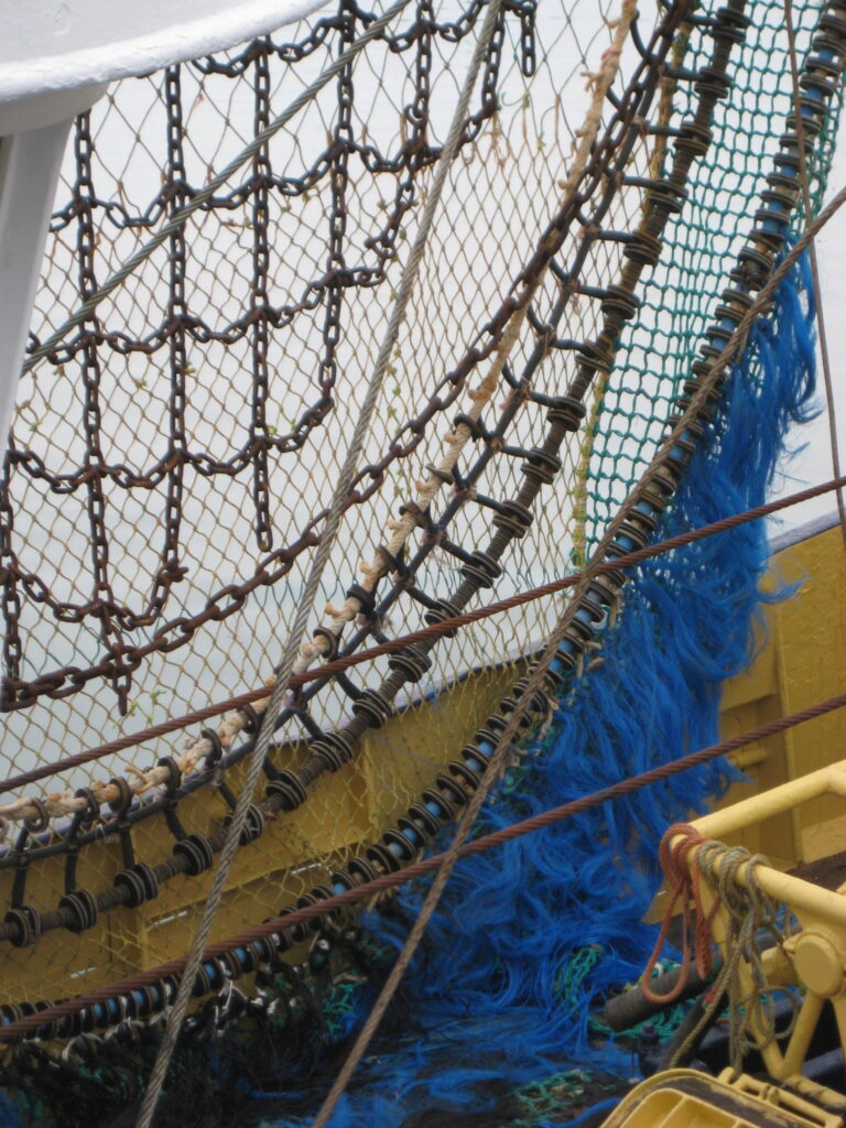 Trawlermen's nets, Newlyn, Cornwall - A4 Framed Photography