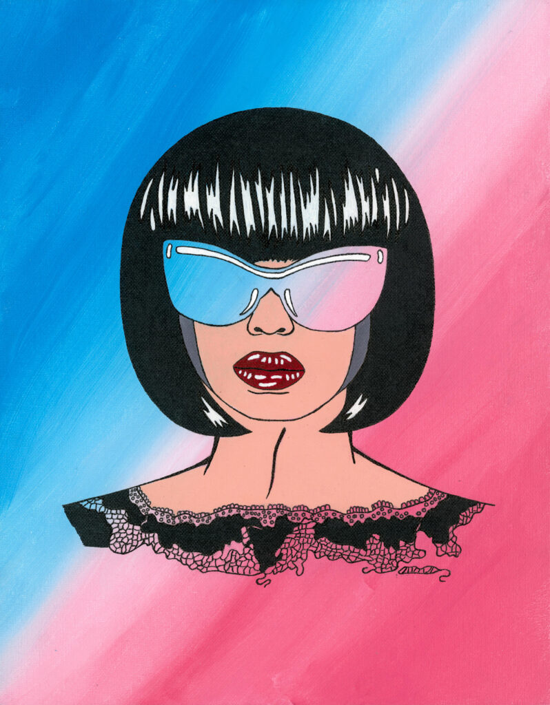 0004printfile-2 An explosion of colour. Original acrylic paintings inspired by Pop Art and the 80’s era.