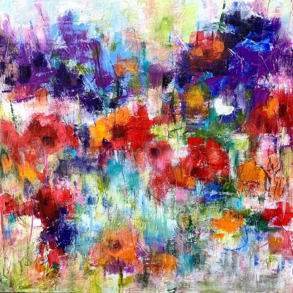 0fff07b7-9823-4e14-b8e0-46b689753942 ‘You Got Me Singing’ - acrylic on canvas board 16” square