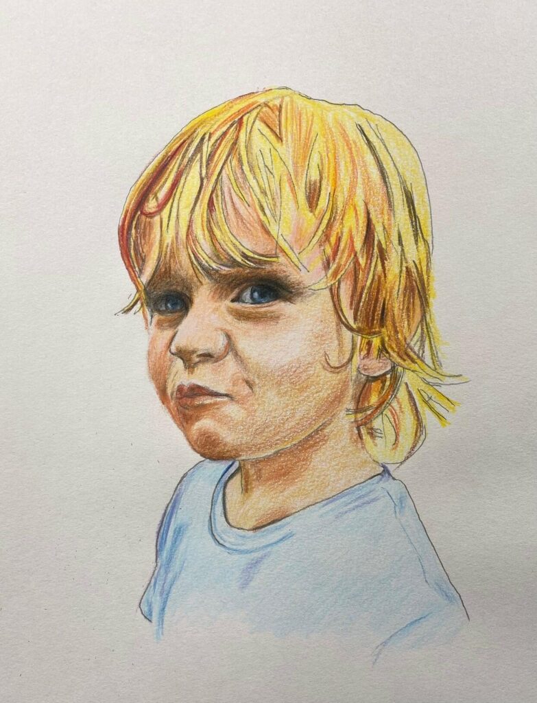 Harrison - coloured pencil