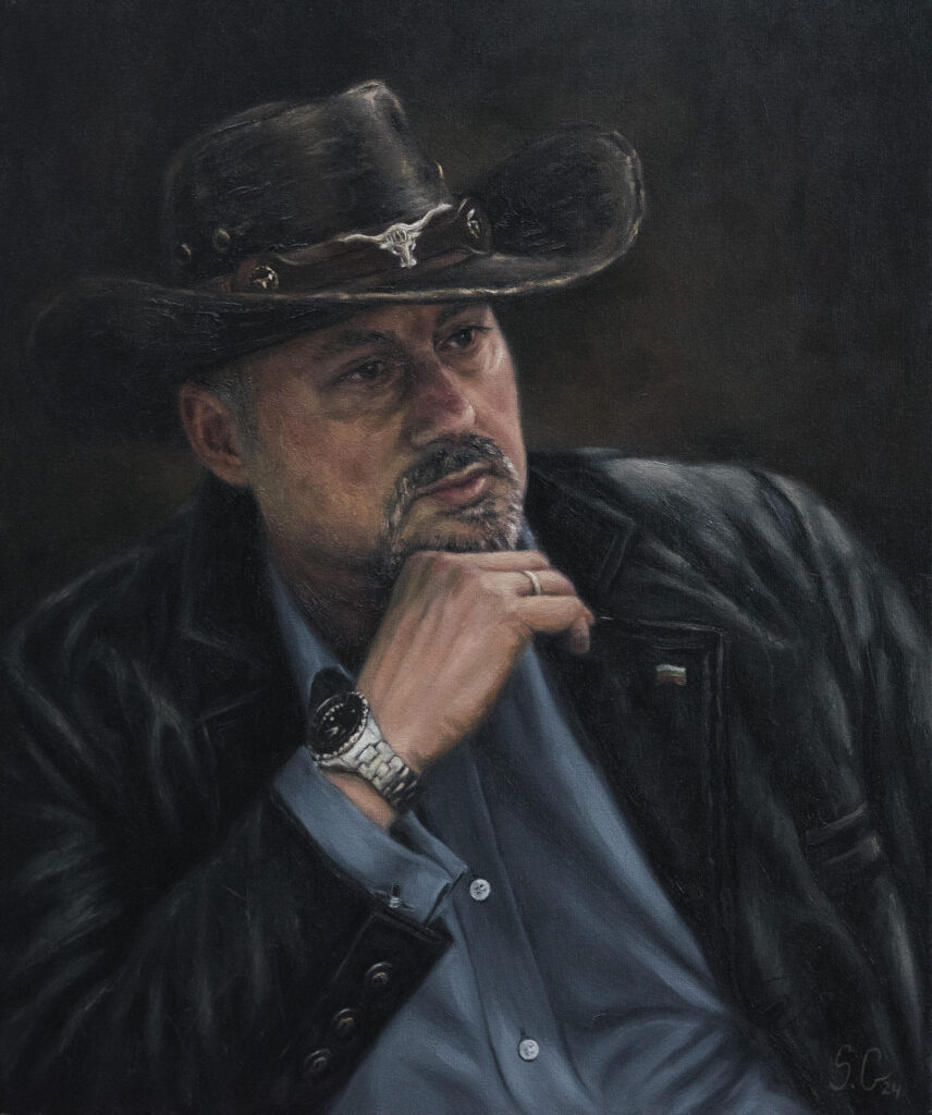 Self-Portrait in Oils, 2024