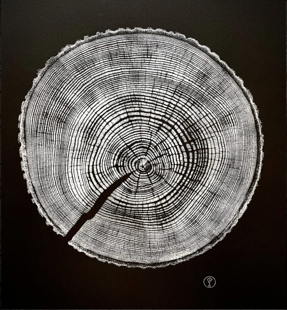 Tree ring print