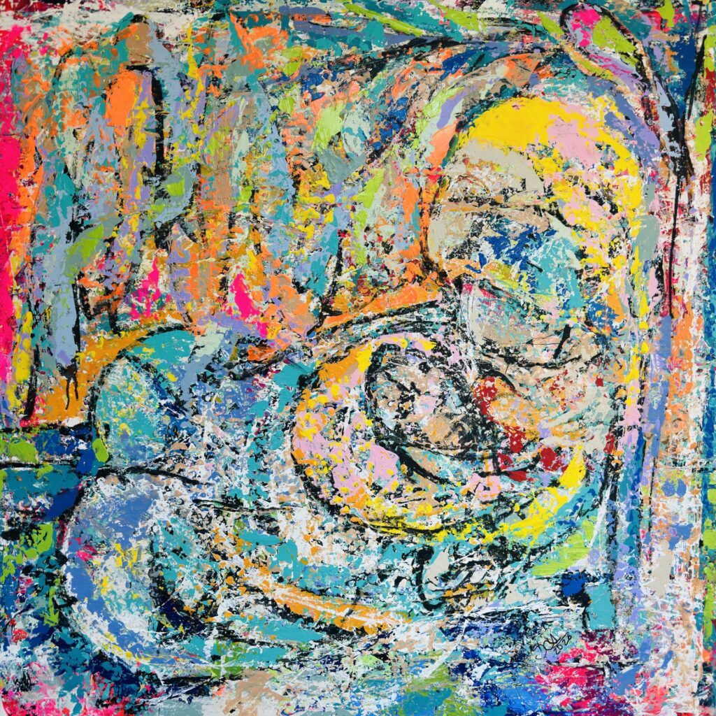 Mother and her two kids