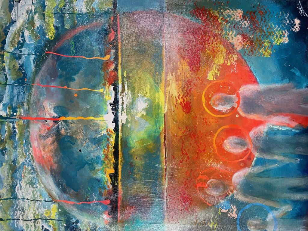 Heartburn Cancer Expressionist Artwork