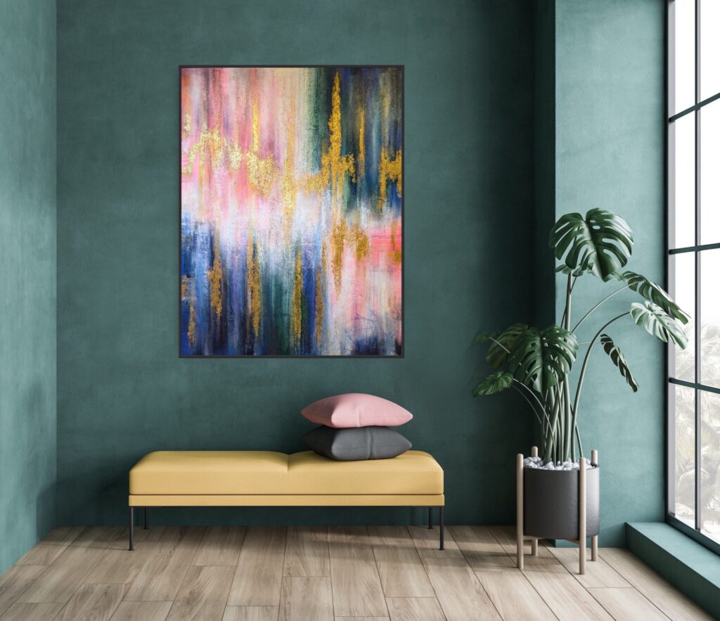 Textured abstract contemporary artwork