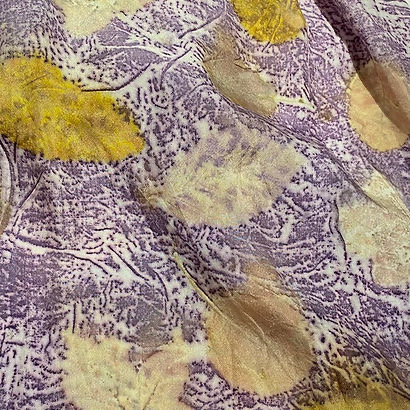 Joanne Bowes _ Leaf Printed Silk Scarf