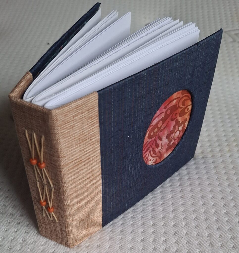 Handmade book using Kinusaiga technique