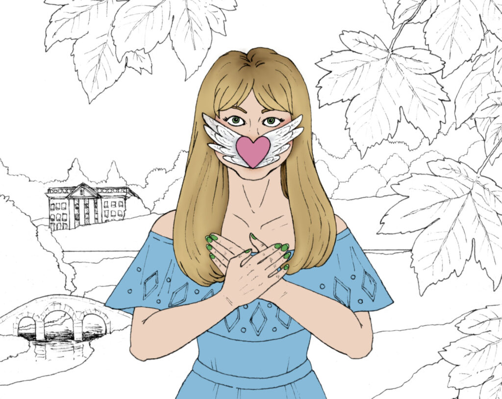 Illustration entitled Regency (Melissa) by artist Carolyn Storey