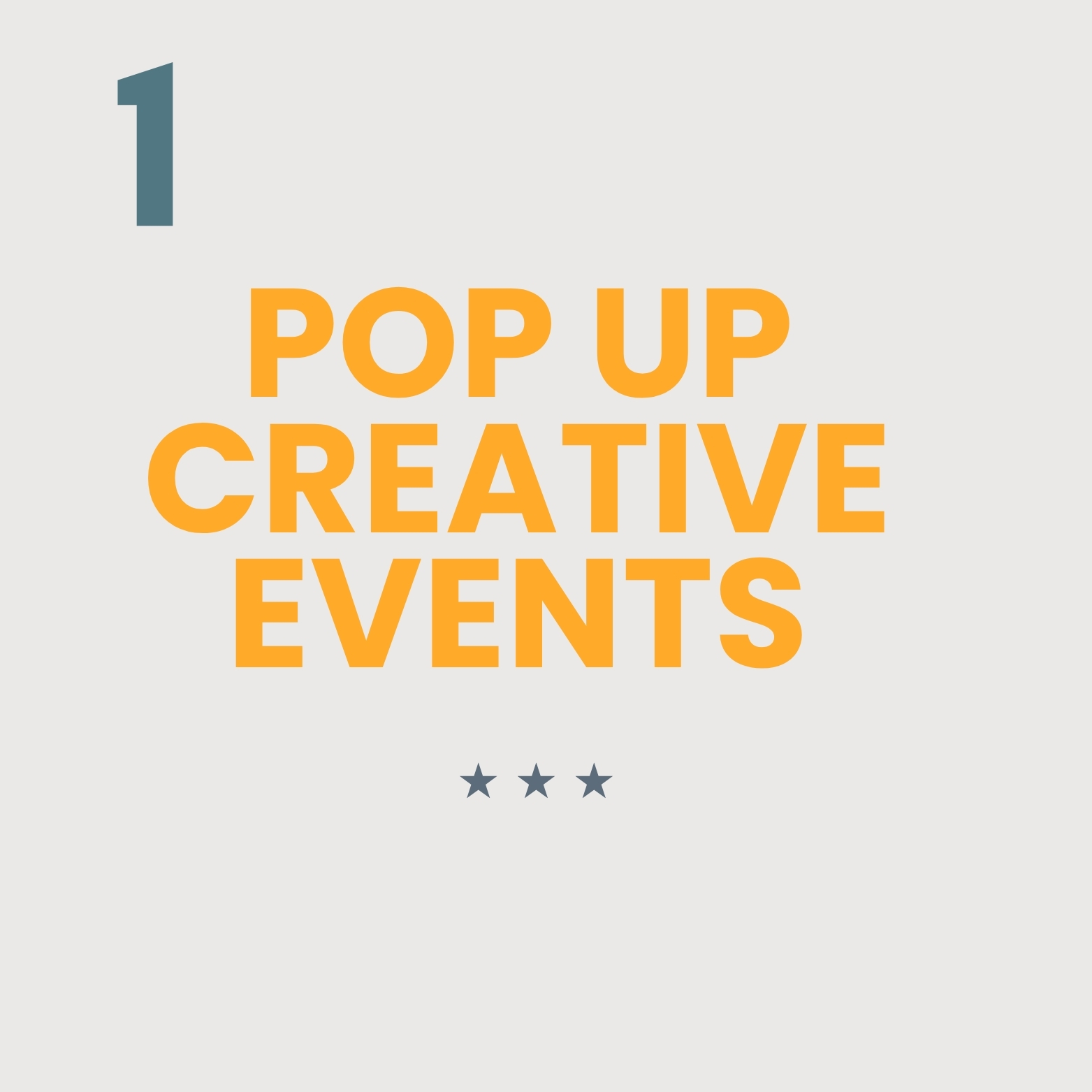 Pop Up Creative Events