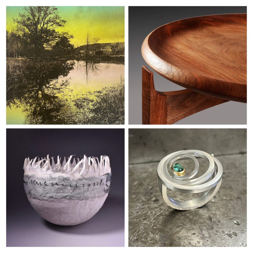 Collage of work by members of The Buckinghamshire Craft Guild